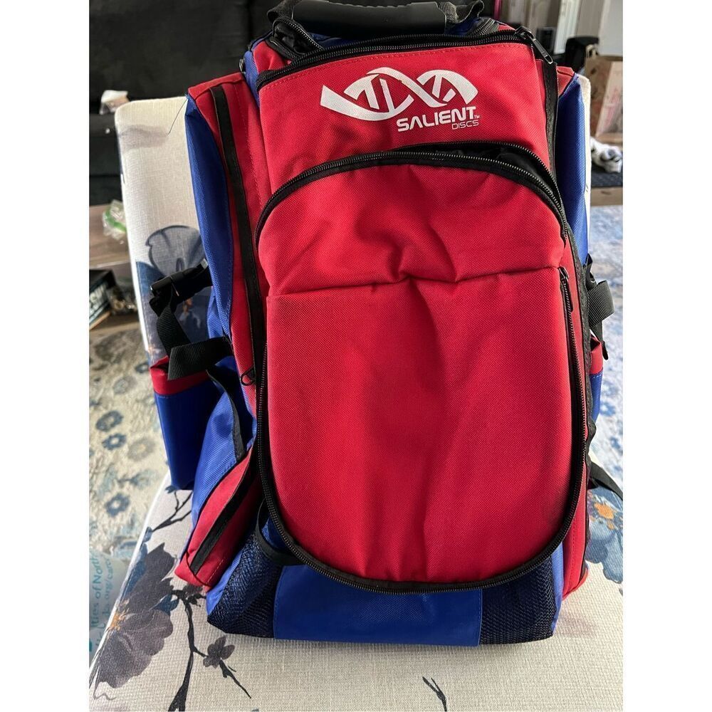 Salient Disc Golf Backpack Bag Red